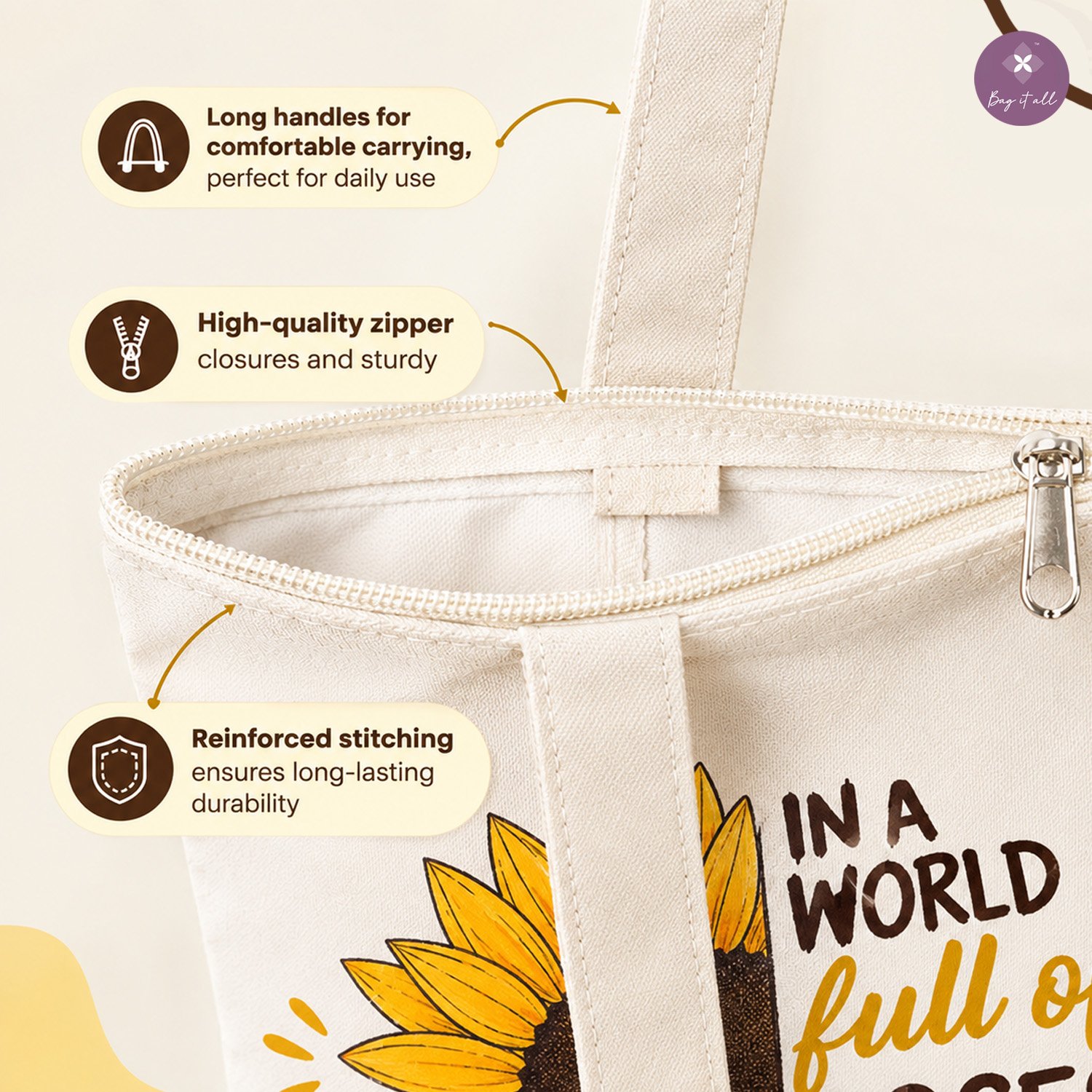 Sunflower Soul Tote - Image 4